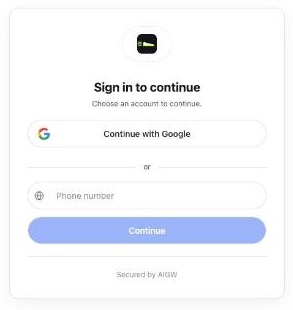 AIGW sign-in
