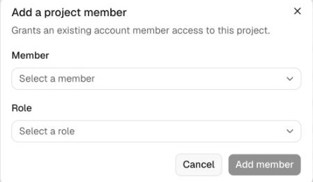 Add a project member